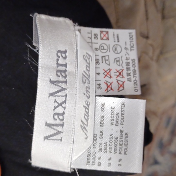 Max Mara Embroidered Silk Blend Skirt- Sz. 4 - Picture 3 of 3